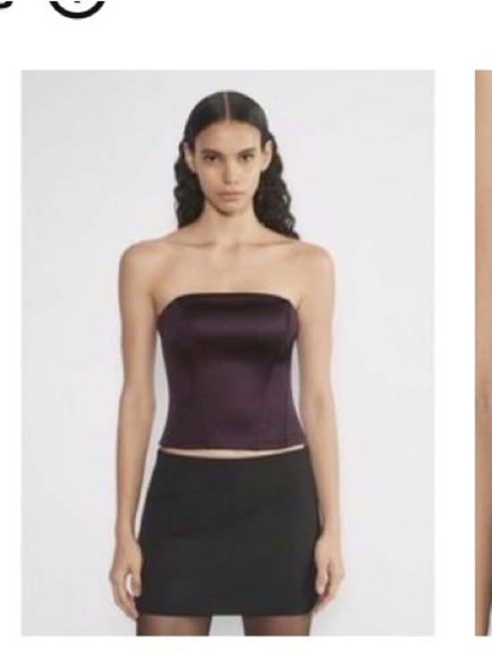 Aritzia Tops - Aritzia TEN Satin top in Plum